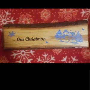 Wood Christmas sign- handmade